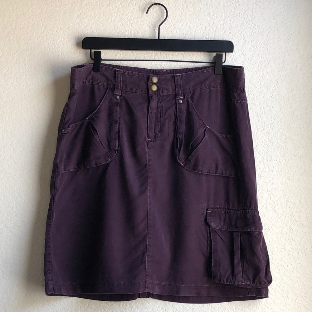 Athleta Eggplant Lyocell Cargo Skirt Size 12T